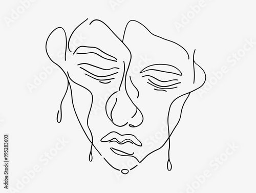 Nervous Sweat: The Anxiety of the Interview - A Minimalistic, Single-Line Depiction of Interview Anxiety's Physical Manifestation