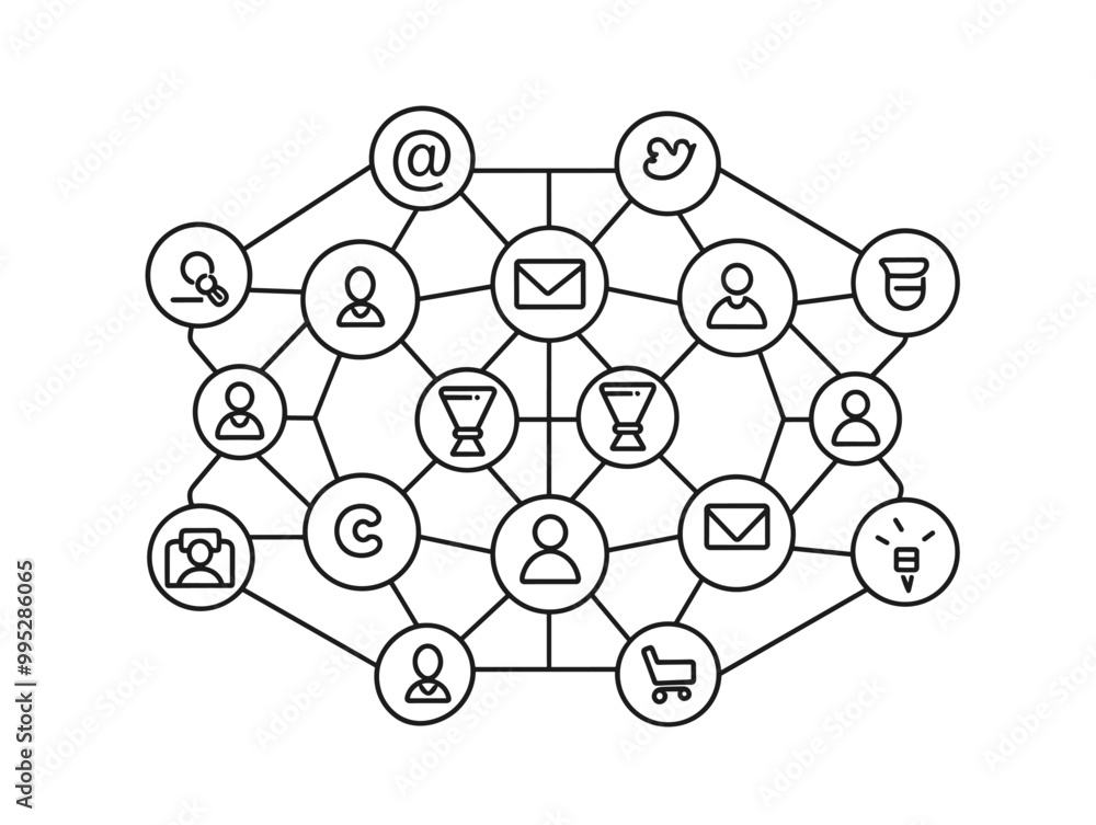 One-Line Social Media Interconnection: Connecting the World of Online Networking and Career Opportunities