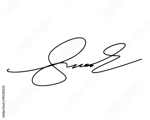Abstract signature ideas starting with the first letter S. Vector with transparent background or alpha channel.