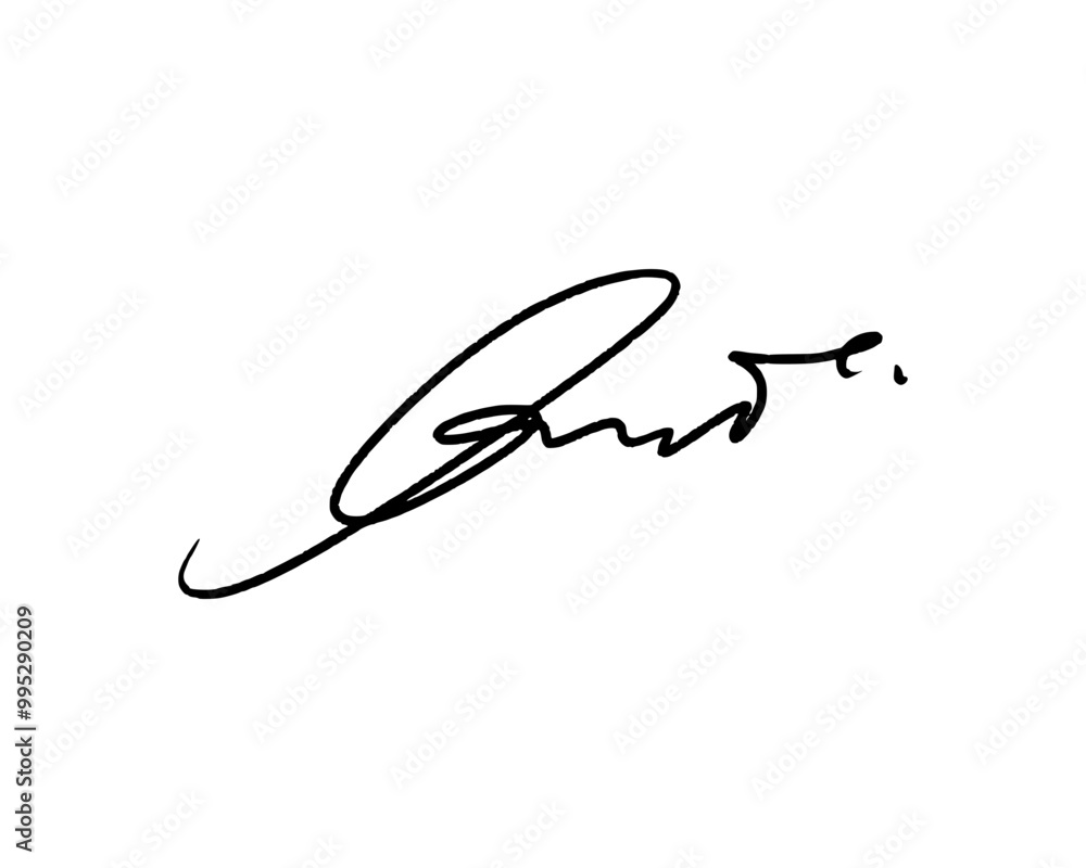 Fototapeta premium Abstract signature ideas for documents. Vector with transparent background.