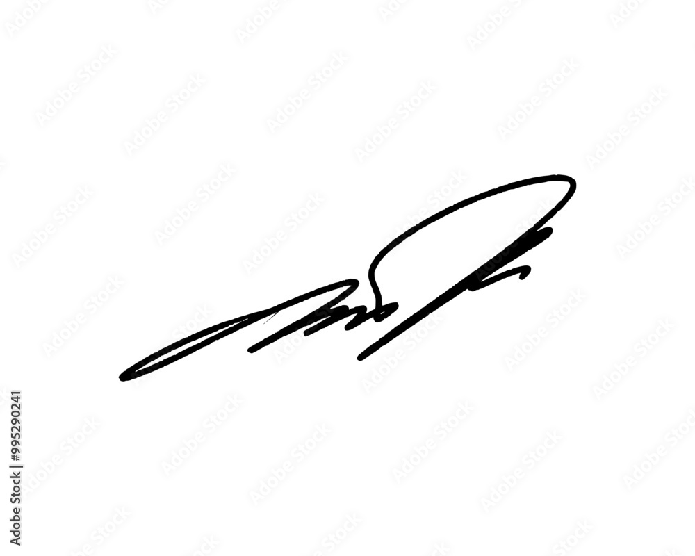 Fototapeta premium Abstract signature ideas for documents. Vector with transparent background.