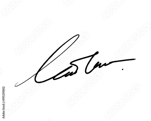 Abstract signature ideas starting with the first letter L. Vector with transparent background or alpha channel.