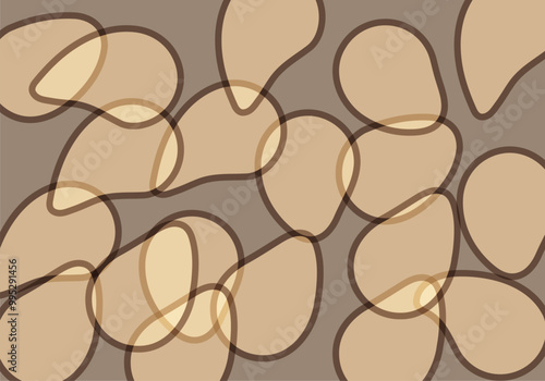Fondo de patrón de piedras marrones
