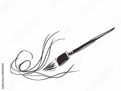 Minimalistic Paintbrush: Depicting the Essence of Creativity in a Single Stroke