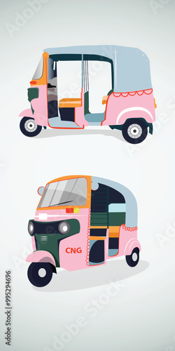 The pink color of Tuk tuk or Auto in Ranchi are solely for women passengers and are driven by a woman