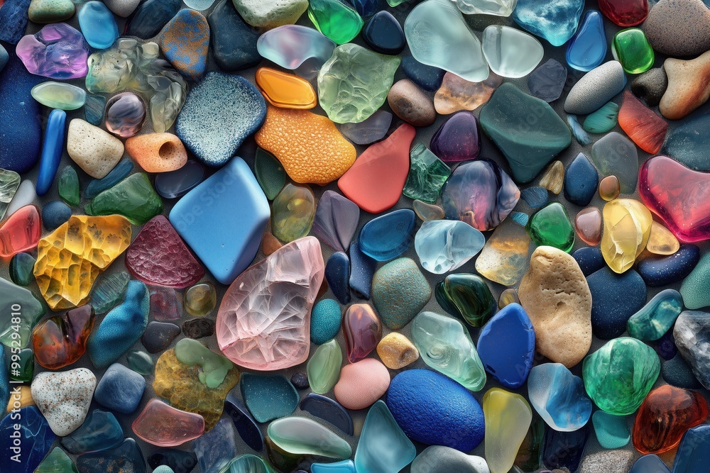 scattered colorful pebbles scattered colorful pebbles