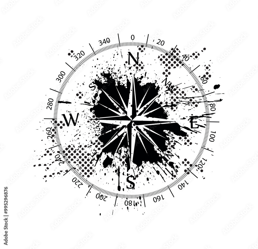 Obraz premium compass icon