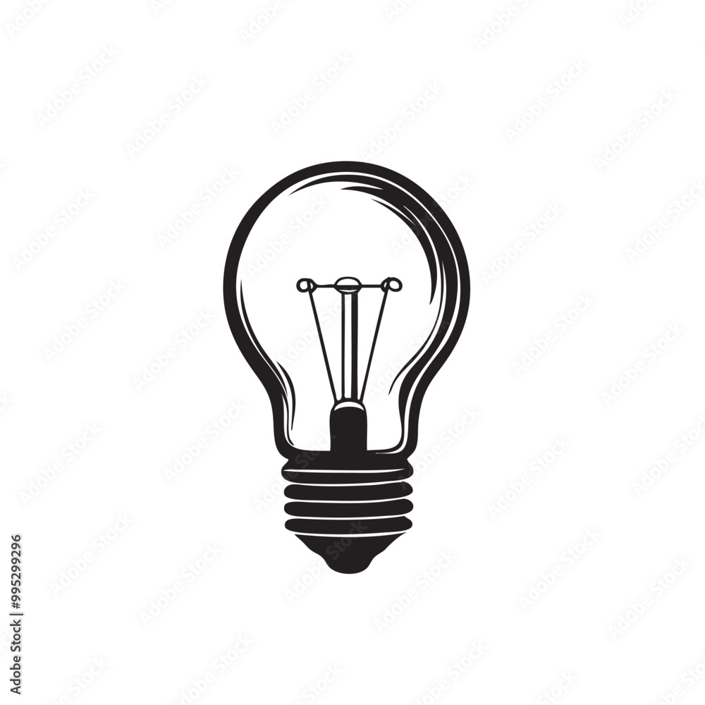 Light bulb icon vector. Solution, idea icon symbol vector graphic Light bulb icon vector. Solution, idea icon symbol vector graphic
