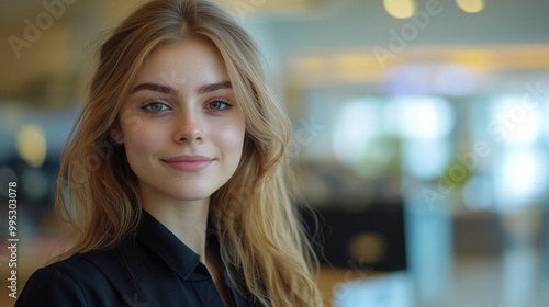 Young Asian business woman employee or executive manager using computer looking at laptop and talking leading hybrid conference remote video call virtual meeting or online interview working in