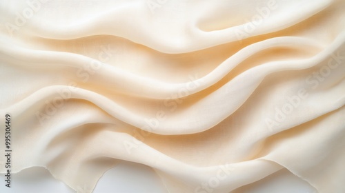 Soft Ivory Fabric Texture for Elegant Designs