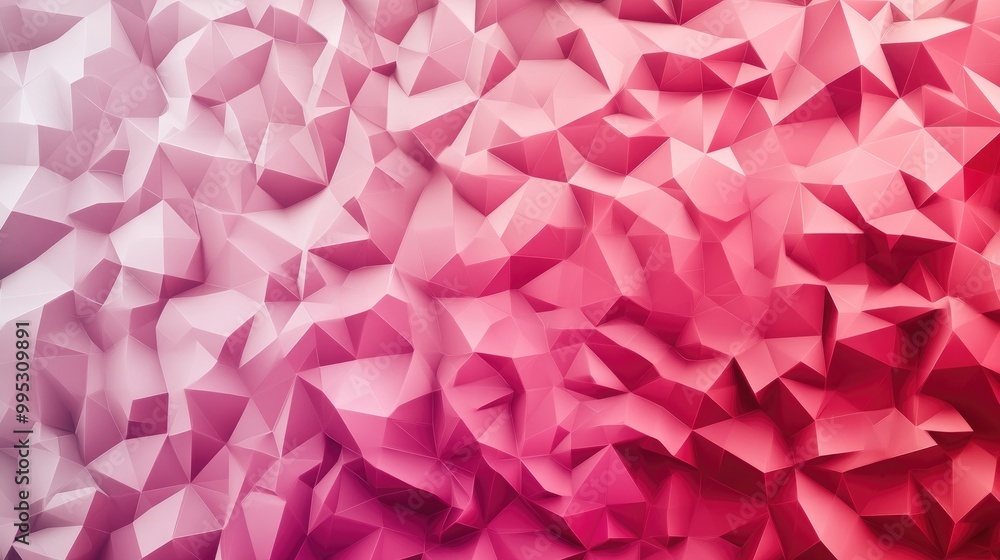 Pastel magenta light pink and deep pink colors blend in a geometric triangle background Low poly design featuring a rumpled triangular origami style gradient in red tones Pastel magenta light pink and deep pink colors blend in a geometric triangle background Low poly design featuring a rumpled triangular origami style gradient in red tones