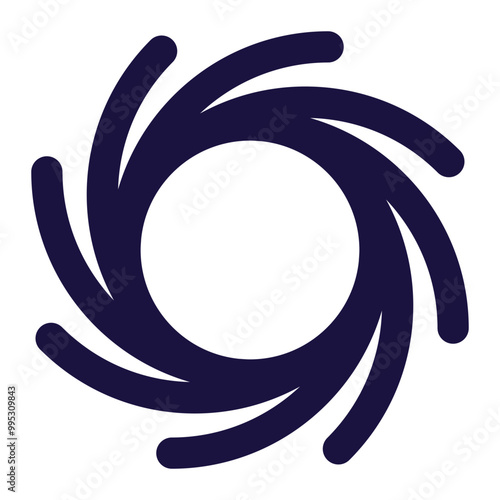 typhoon icon for illustration