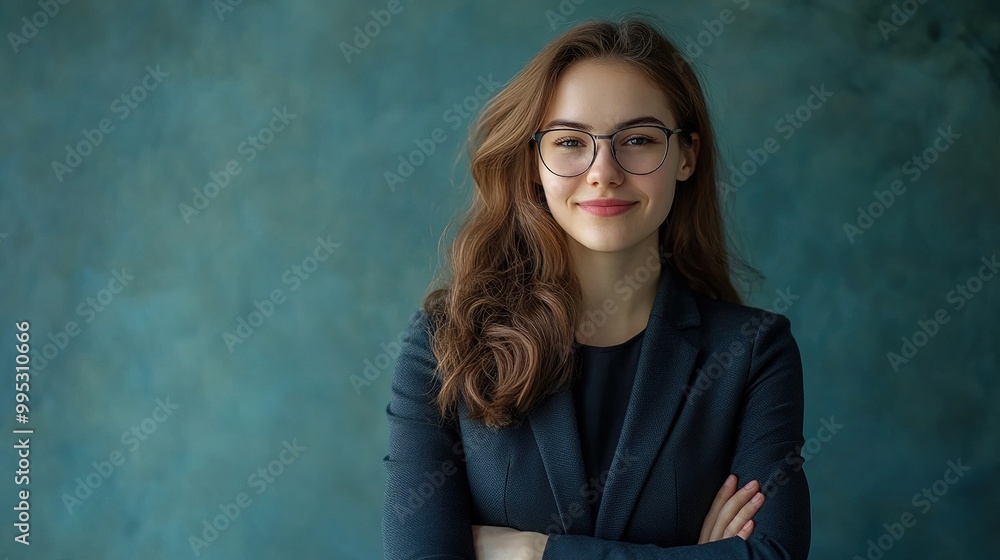 Fototapeta premium Confident Businesswoman in Professional Attire