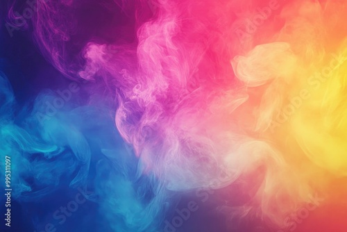 Vibrant abstract background with a blend of various colors