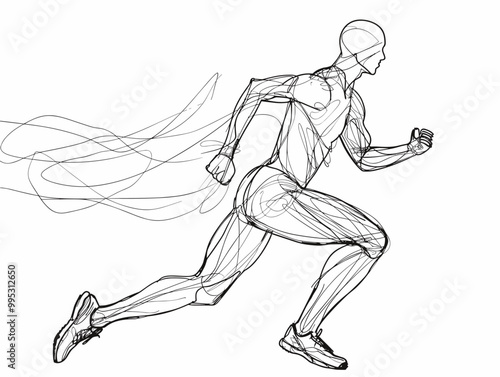 Runner in Motion: A Dynamic Depiction of Energy, Fitness, and Cardiovascular Health