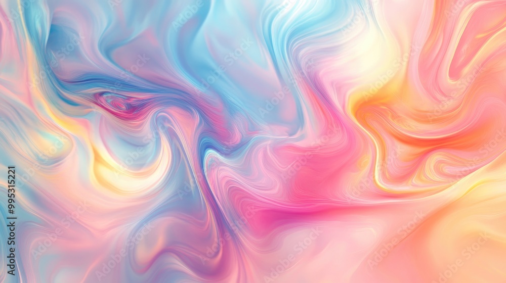 Fototapeta premium Vibrant multicolor templates for creative projects Stunning abstract backdrop in soft pastel hues ideal for use in cards invitations and more