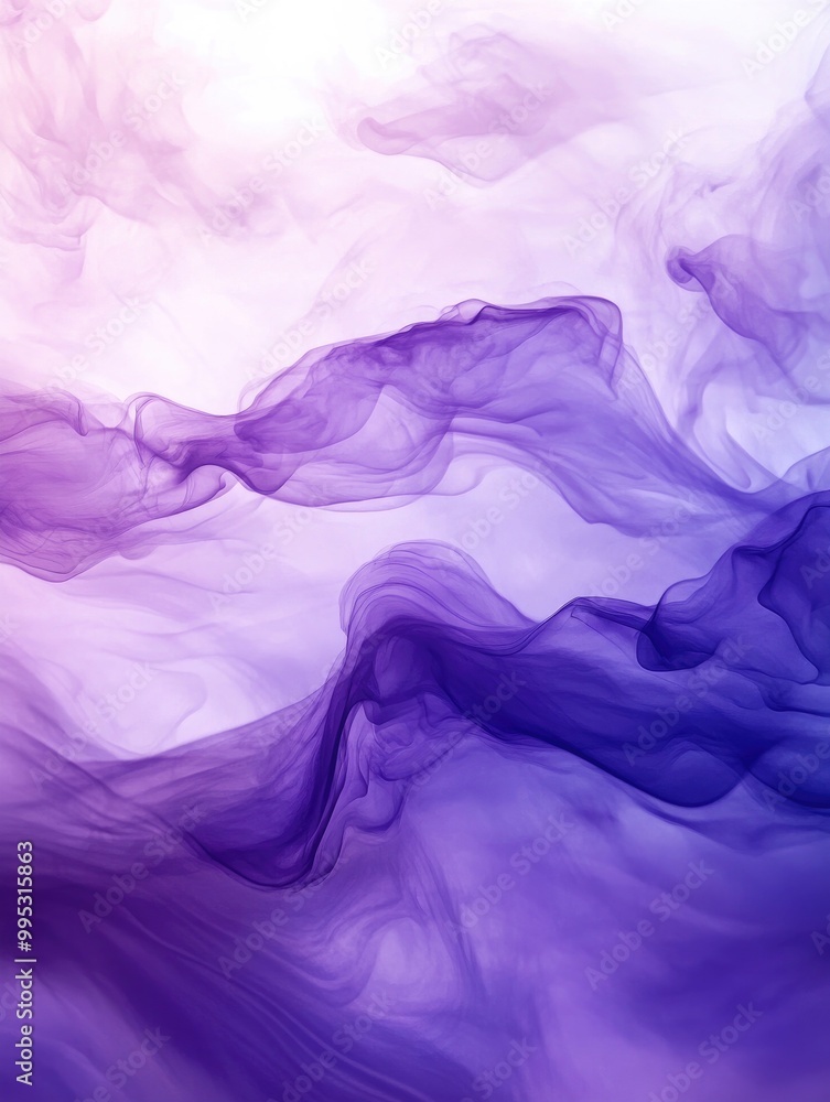 Obraz premium Violet Mist Fantasy Design Dark Fluid Subtlety Alcohol Ink with Ethereal Glow Pink Smoky Texture Surreal Violet Atmosphere Dreamy Violet Fog