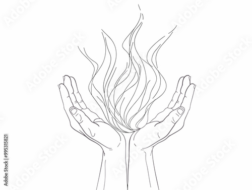 Ember-Cradling Hands: Cultivating Inner Flame and Health Inspiration