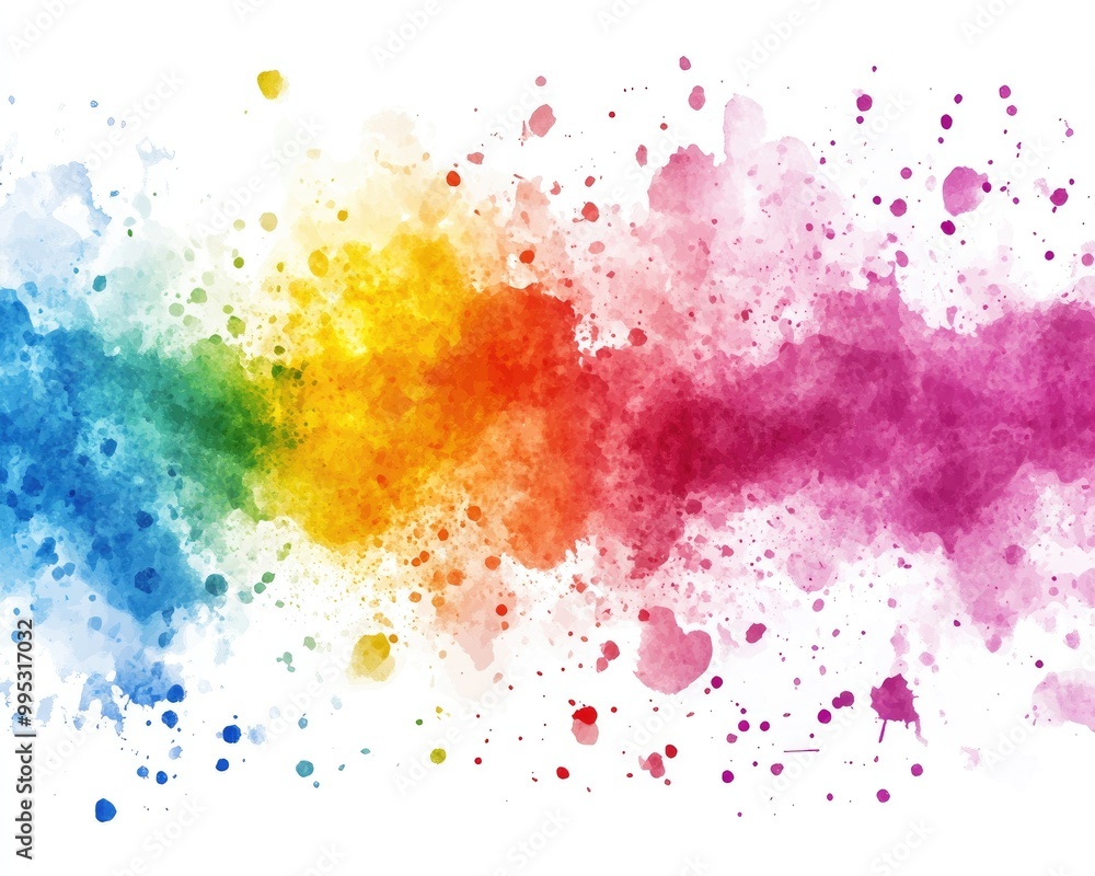 Fototapeta premium Colorful abstract watercolor splash background design