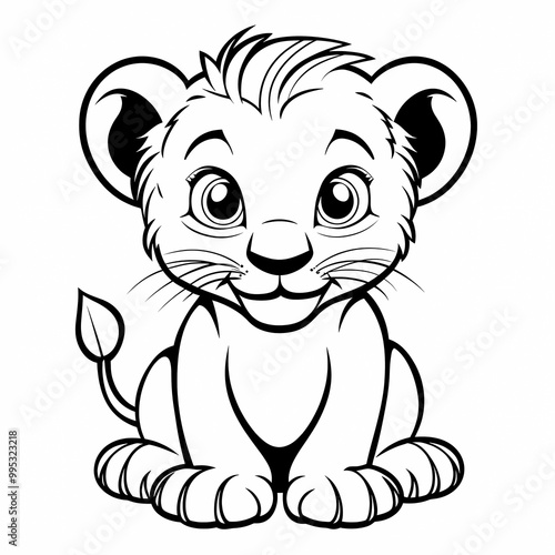 Adorable Animal Coloring Pages for Download – Perfect for Kids & DIY Projects, generated ai