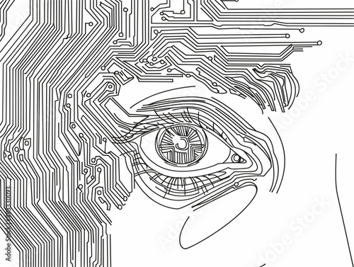One Line Consciousness: A Circuitry of Mind's Awareness