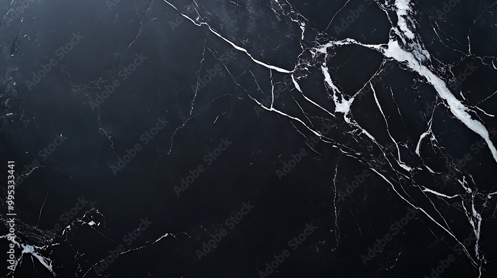 Marble stone black room surface with white lines on the black background, abstract background design Marble stone black room surface with white lines on the black background, abstract background design