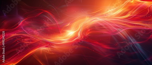 Abstract Flow of Colorful Light and Energy