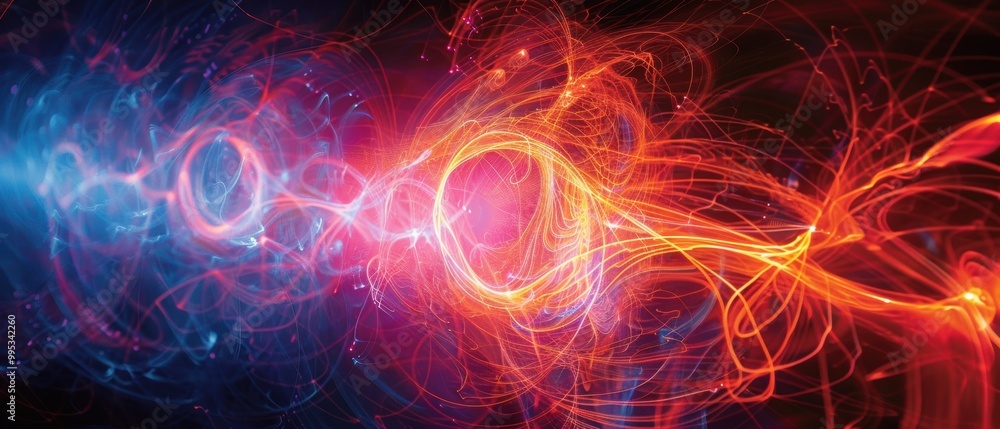 Colorful Abstract Light Wave Pattern Background Colorful Abstract Light Wave Pattern Background