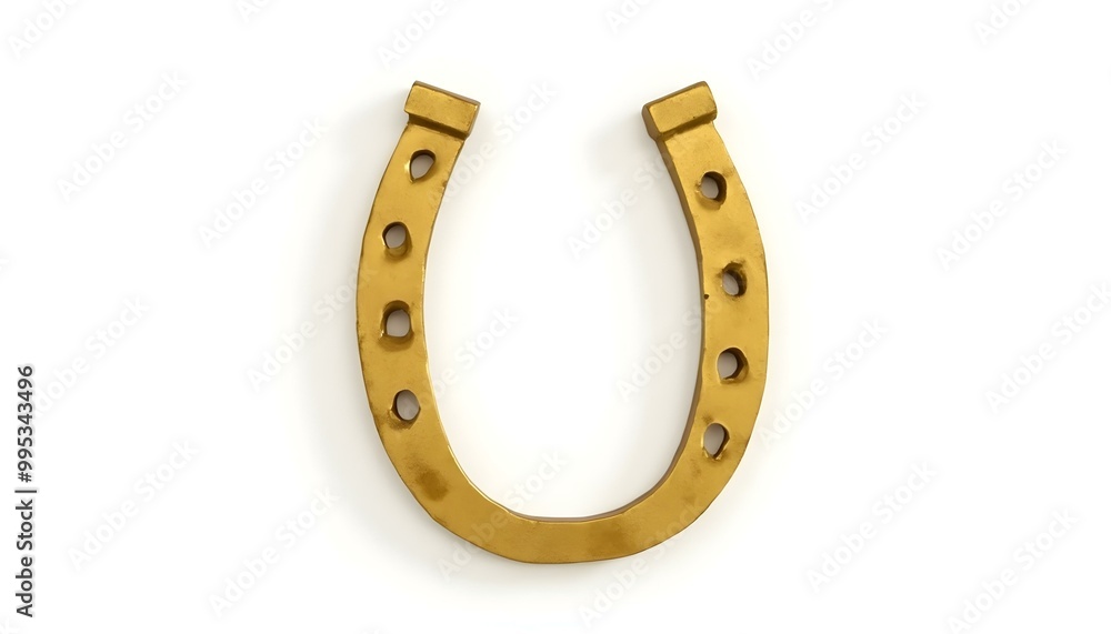 Lucky horseshoe shape isolated on a white background Lucky horseshoe shape isolated on a white background