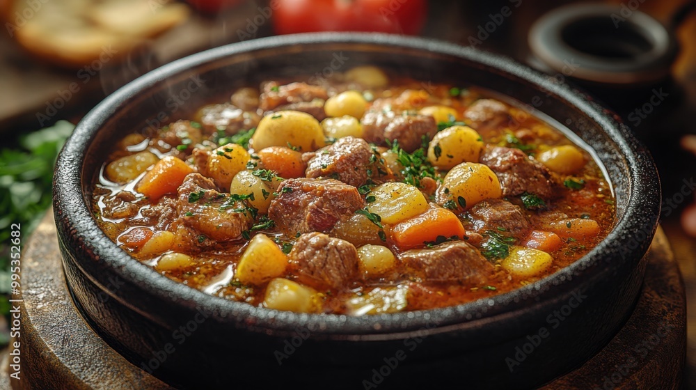 Hearty Beef Stew with Root Vegetables - Perfect Dish for Family Gatherings Hearty Beef Stew with Root Vegetables - Perfect Dish for Family Gatherings