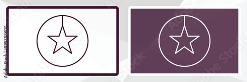 anglican outline icon. Linear vector from religion concept. Thin line white and black anglican icon isolated on white and dark background
