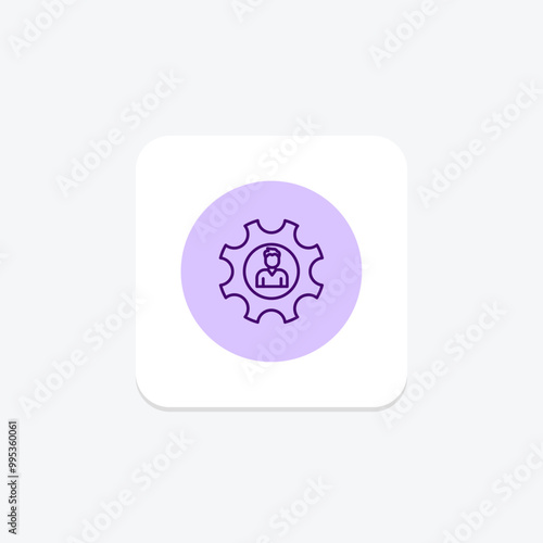 Talent Management line icon , vector, pixel perfect, illustrator file