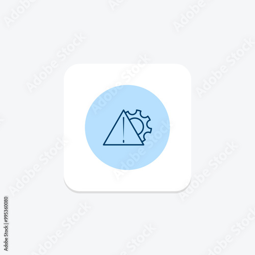 Crisis Management line icon , vector, pixel perfect, illustrator file