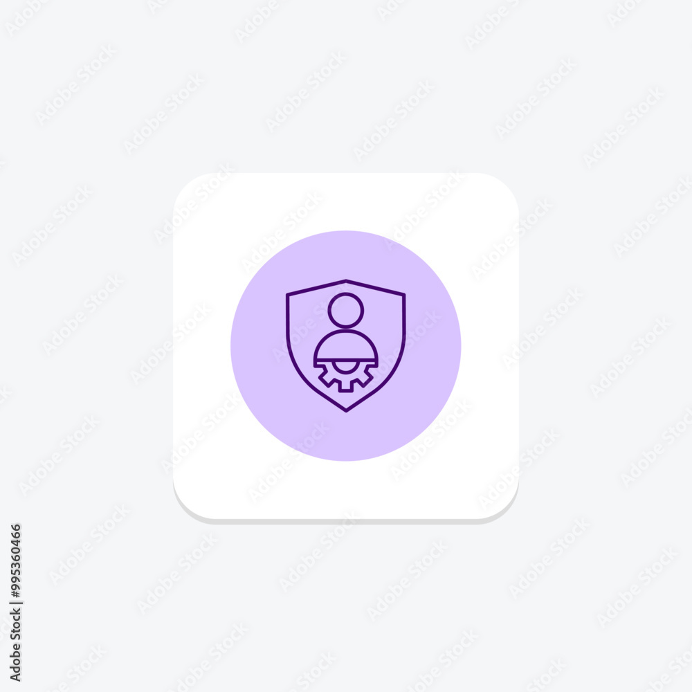 Security Management line icon , vector, pixel perfect, illustrator file Security Management line icon , vector, pixel perfect, illustrator file
