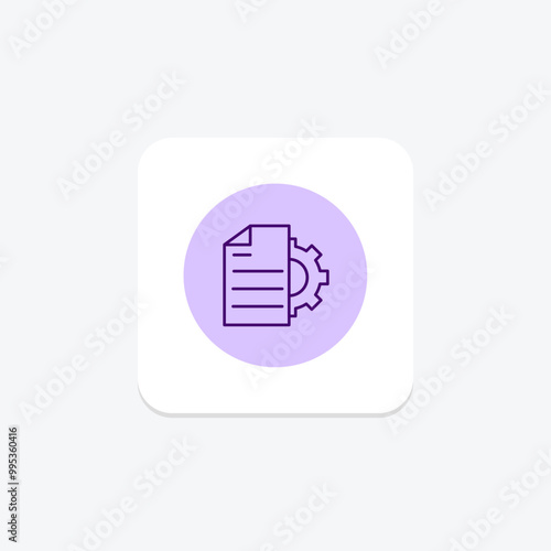 Compliance Management line icon , vector, pixel perfect, illustrator file