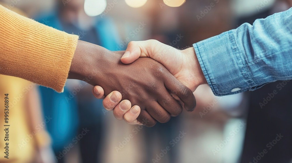 Hands Shaking in a Business Environment