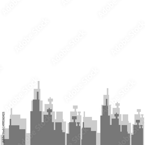 Vector Urban Skyline Buildings