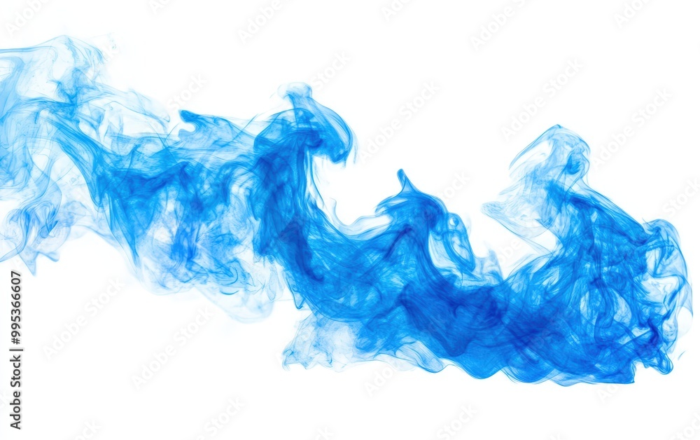 Blue fire isolated on white background Blue fire isolated on white background
