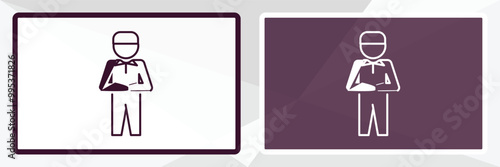 qiyam outline icon. Linear vector from people concept. Thin line white and black qiyam icon isolated on white and dark background