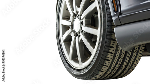 Car tire isolated on transparent background, png