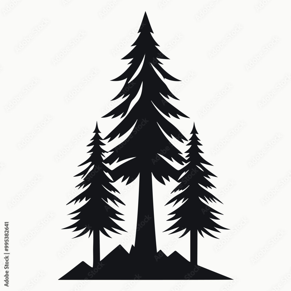 Fototapeta premium set of trees