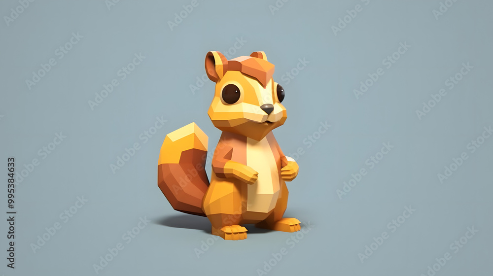 Chipmunk 3d pixel Character Cartoon Chipmunk 3d pixel Character Cartoon