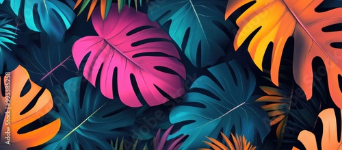 Colorful And Exotic Tropical Foliage Digital Photography