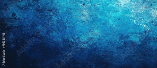 Blue Grunge Texture Background With Vintage Scratched Surface