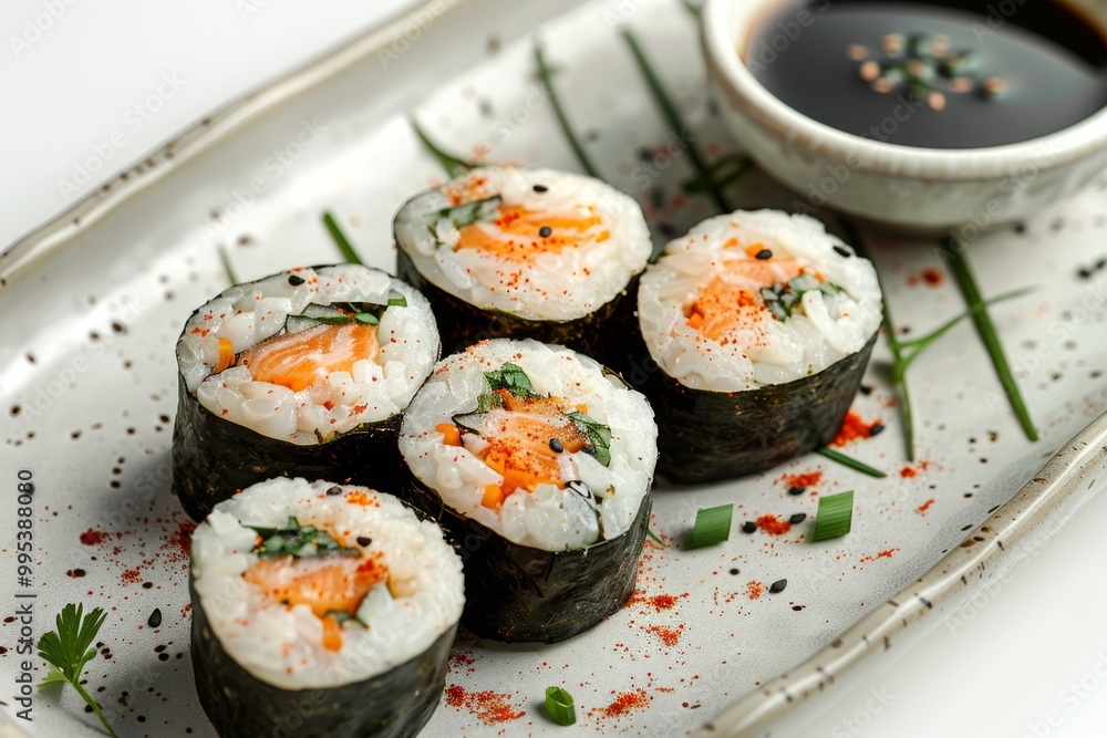 sushi with salmon sushi with salmon