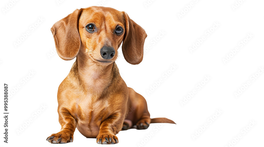 Dachshund dog full body shot isolated on transparent background, png Dachshund dog full body shot isolated on transparent background, png
