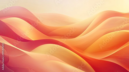 Gradient vector background, warm sunset tones, sleek layout