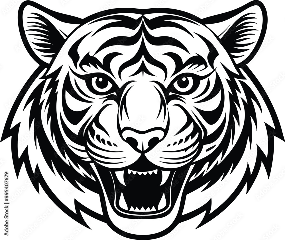 Obraz premium head of a tiger