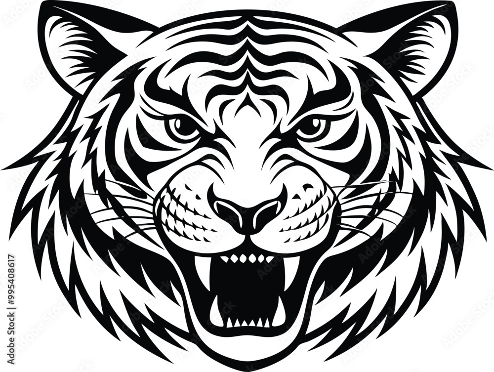 Fototapeta premium head of a tiger