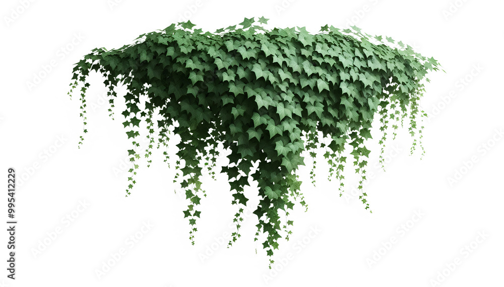 green moss on a wall transparent background